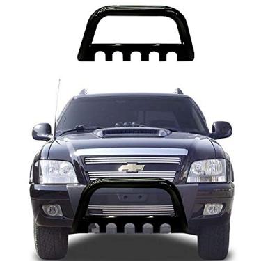 Imagem de Para-choque de impulsão S10 1994 a 2011 Preto com Chapa