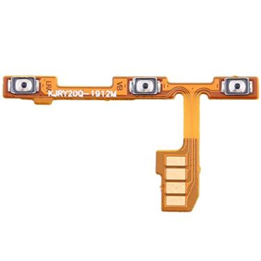 Imagem de HUANGYUNCHAO Acessórios telefônicos Botão liga/desliga e cabo flexível de botão de volume para Huawei Honor Play 4T Pro Substituição do telefone celular