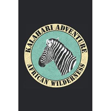Imagem de Notizbuch Kalahari Adventure: Afrika Retro Notizbuch - dotted, gepunktet, 6x9 Zoll (ca. DIN A5, 15 x 23 cm) 120 Seiten, mattes Softcover