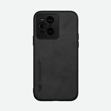 Imagem de Kepuch Silklike Capa para Oppo Find X3/Find X3 Pro - Case Placa de Metal Embutida para Oppo Find X3/Find X3 Pro - Preto