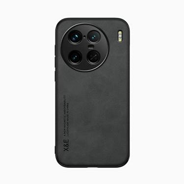 Imagem de Kepuch Silklike Capa para Vivo X90 Pro+ - Case Placa de Metal Embutida para Vivo X90 Pro+ - Preto