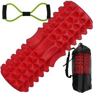 Imagem de Rolo De Liberação Miofascial Massageador Yoga Vermelho CBRN15726