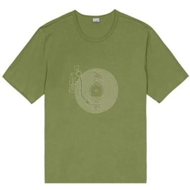 Imagem de Camiseta Masculina Manga Curta Plus Size Malwee Ref. 106397 Cor:Verde;Tamanho:G3