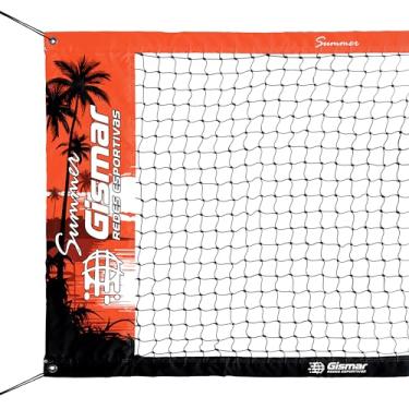 Imagem de Rede de Multisport Beach Tennis, Futevôlei, Vôlei de Praia Summer Orange Sunset