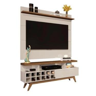 Imagem de Aparador/Buffet/Balcão/Bancada VEN Modelo Retrô Com Pés em Madeira Tampo em MDF Usinado Sem Puxadores ExternosAmplo Espaço Interno Para Objetos Cor Preto