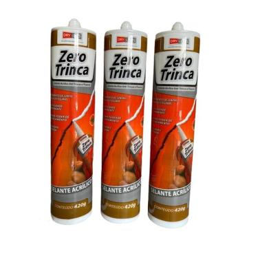 Imagem de Kit Selante Acrílico Para Trincas E Fissuras Zero Trinca 420g