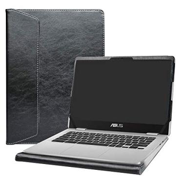 Imagem de Alapmk Capa protetora para Chromebooks ASUS: 35.6 cm C423NA/Vivobook S 14X OLED S5402/Zenbook Pro 14 Duo OLED UX8402 e Acer Chromebook Spin 514 CP514-1H/2H, preta