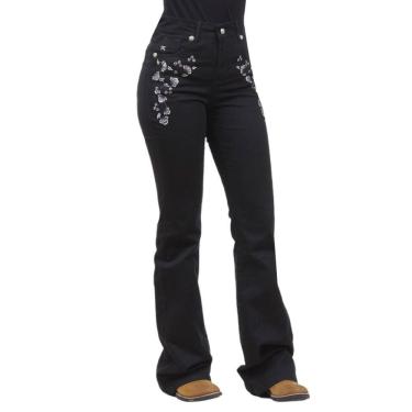 Imagem de Calça Brim Feminina Boot Cut Preta Miss Me 36849