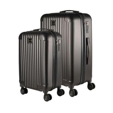 Imagem de Cj Malas ABS 2 Peças P e M com Rodas 360 - AeroMalas Gramado (Grafite)