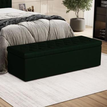 Imagem de Calçadeira Sagitarius 160 Queen N-026 Veludo Verde Aradecor, Verde, QU
