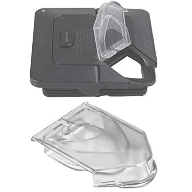 Imagem de Tampa de reposição para bico de despejo para tampa do liquidificador Ninja, tampa de bico de substituição para jarra quadrada Ninja Blender de 2,04 ml, adequada para NJ600-NJ602 e BL500-BL781, transparente