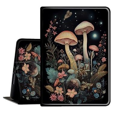 Imagem de Capa para tablet Microsoft Surface Pro 7 / Pro 6 / Pro 5 / Pro 4 / Pro 3 de 12,3 polegadas, capa de couro PU com suporte fino com capa hibernar automática para Surface Pro 7 de 12,3 polegadas, planta