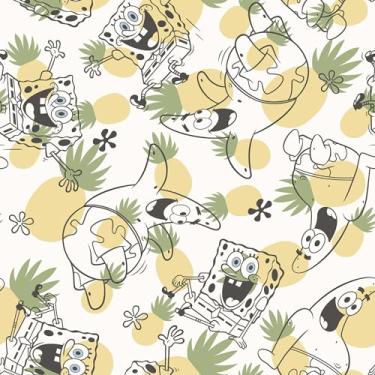 Imagem de RoomMates Bob Esponja Calça Quadrada Abacaxi Jogue Descasque e Cole Papel de Parede