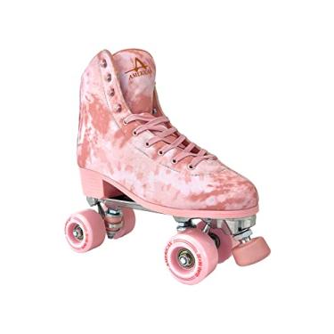 Imagem de Patins Atlético Americano - Patinação Georgia Peach Quad Roller Skate, Tamanho Feminino 8