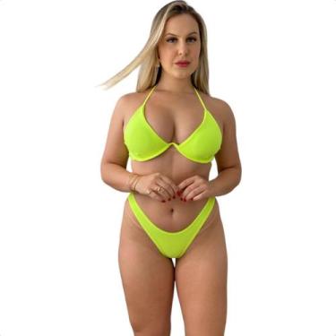 Imagem de Biquíni Aro Inteiro Aviador Asa Delta Lançamento Verão Fio Dental Dupl