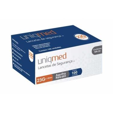 Imagem de Lancetas de Segurança 23G x 1.8mm c/ 100 Uniqmed