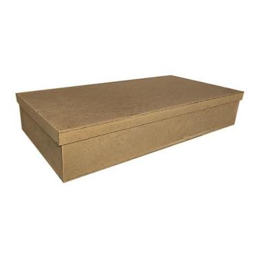 Imagem de Caixa Retangular Tampa Sapato 45x22x8 Kit 5un Madeira Mdf - ATACADÃO D
