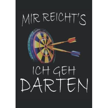 Imagem de Mir reichts ich geh Darten: Notizbuch DIN A4 karriert 120 Seiten - 8.27" x 11.69" (21 x 29.7cm) Buch zum reinschreiben von Notizen, Planner.|Dart Notizbuch| Darts Planer| Notizheft für Dartspieler