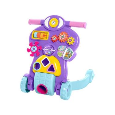 Imagem de Andador Infantil de Empurrar Ta Te Ti - Bebê Piloto Rosa