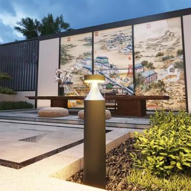 Imagem de Lâmpada de gramado ao ar livre contemporânea elétrica impermeável LED Villa Jardim Pátio Bairro Residencial Bairros Lâmpada de gramado (Estilo 25 S H60CM elétrico 1PCS)