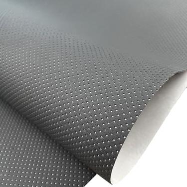 Imagem de Leather Repair Patch Kit de remendo de reparo de couro com furo respirável DIY autoadesivo para sofás, assentos de carro, sapatos de couro, luvas, fita de reparo(Dark grey,20x30cm/8x12")