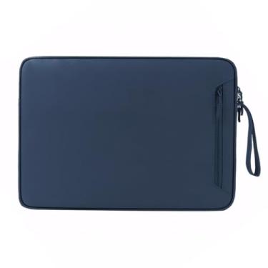 Imagem de Capa protetora para laptop 14,1 de 15,6 polegadas, à prova de choque, bolsa de mão, capa protetora para notebook, bolsa de transporte, azul safira