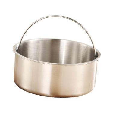 Imagem de Bothyi Vaporizador de alimentos em aço inoxidável com alça, construção sólida, cesta de vapor para vegetais, panela de arroz, grade de vapor para macarrão