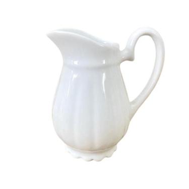 Imagem de Jarra Clássica 300ml, Leiteira, Sucos e Bebidas - Porcelana Branca - A
