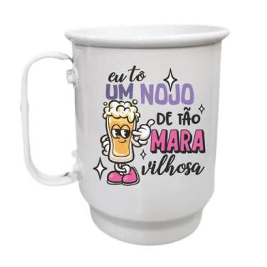 Imagem de Caneca Alumínio 500ml Eu tô um nojo de tão maravilhosa - LARANJA E MIM