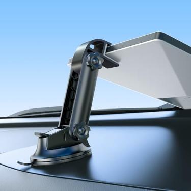 Imagem de cuarko Starlink Mini suporte de carro para painel, kit de montagem Starlink mini, [Base de sucção de alta resistência, ângulo ajustável, fácil instalação] O suporte com ventosa para carro garante uma