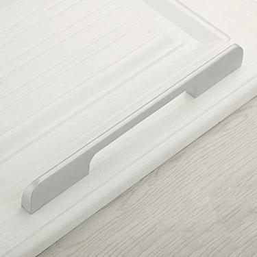 Imagem de Puxador de porta de armário de guarda-roupa alongado, puxadores de cozinha de móveis de liga de alumínio, armário de bar armário de TV mesa de cabeceira de banheiro puxadores de gaveta de cômoda, com