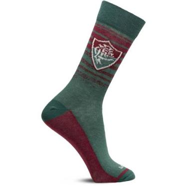 Imagem de Meia Rikam Masculina Fluminense Cano Médio Algodão 73400, Fluminense V
