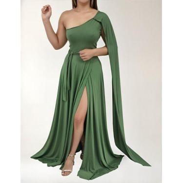 Imagem de Vestido Feminino Longo Festa Madrinha Capa Longa, Casamento - Casual D