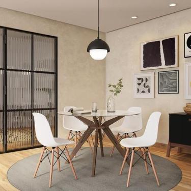 Imagem de Conjunto com 4 Cadeiras Bath Branco - Mobly