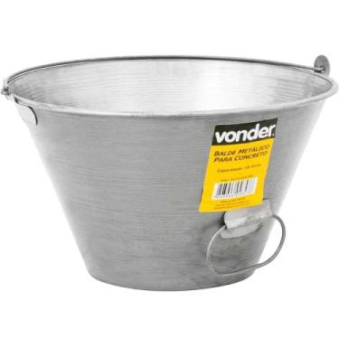 Imagem de Balde em Chapa Metálica para Concreto com 10 Litros - 3315010000 - VON