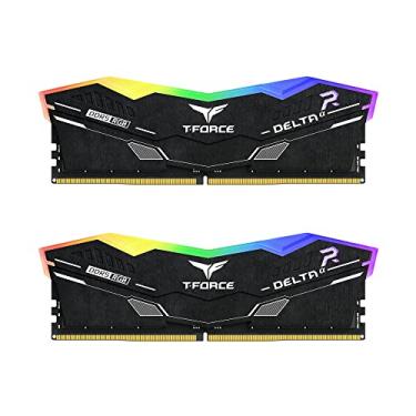 Imagem de TEAMGROUP T-Force Delta Alpha RGB DDR5 Ram 32GB Kit (2x16GB) 6000MHz (PC5-48000) CL38 Intel XMP 3.0 & AMD Expo Módulo de memória de desktop compatível Ram Preto FF7D532G6000HC38JDC01