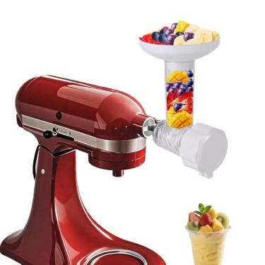 Imagem de Acessório Fronzen para sorvete de frutas compatível com batedeira KitchenAid, máquina de sobremesas de sorvete de frutas naturais, máquina de iogurte congelado, máquina de sorvete lavável na máquina