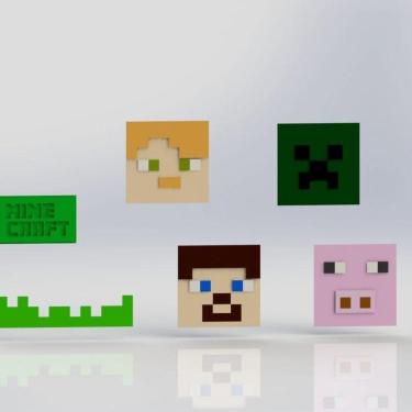 Imagem de Cortador Kit Minecraft Tamanho 5,5cm