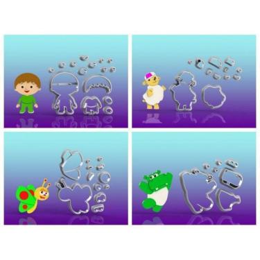 Imagem de Cortador Kit Baby Tv 4 Modelos Tamanho 5cm