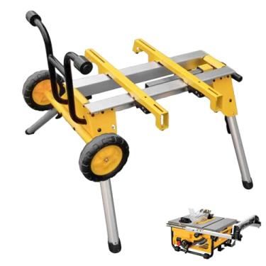 Imagem de deawater Suporte de serra de mesa giratória DW7440RS – portátil, resistente e compacto – transporte fácil, compatível com DEWALT DW744, DW745 e outras serras de mesa