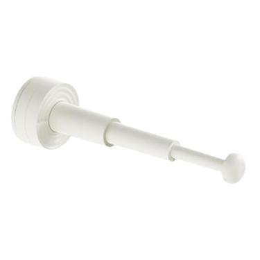 Imagem de WeiLaiKeQi Organizador de cabides, empilhador de cabides extensível e reutilizável, suporte de armazenamento, suporte de armazenamento com ventosa para banheiro, Branco