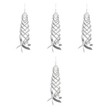 Imagem de Generic 4 peças de repelente de pássaros decoração de jardim adereços para fotos escultura suspensa giratória para pátio quintal externo