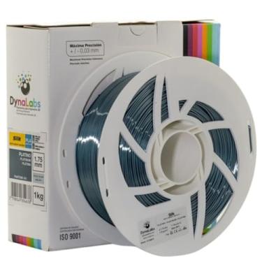 Imagem de Filamento Impressora 3d PLA Silk DynaLabs 1.75mm 1kg Cor Platina