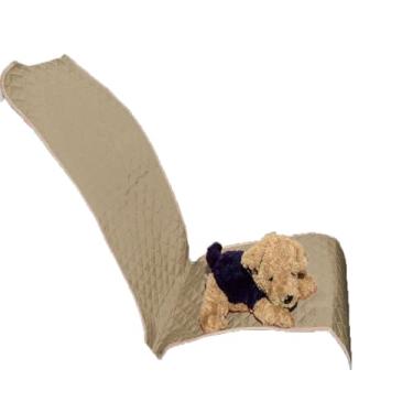 Imagem de Capa Protetora para Banco de Carro, Impermeável Universal, Dianteiro e Traseiro, Unidade e Kits de 2 e 3 Peças, Microfibra Matelada (Avelã, Dianteiro Padrão)