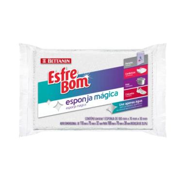 Imagem de EsfreBom - Esponja Mágica Unitária, Cor Branca, Bettanin
