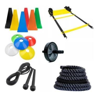 Imagem de Kit Funcional Com 14 Ítens Corda Naval + Escada +Roda + Cone - Infinit