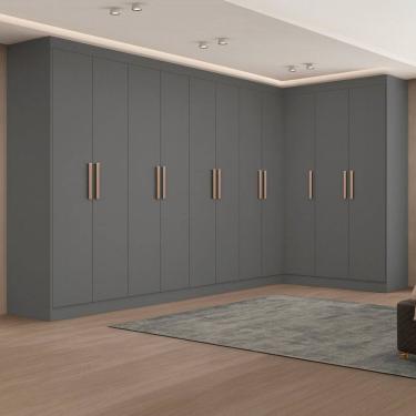 Imagem de Guarda-roupa Modulação 11 Portas Canto Paris Onix
