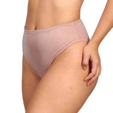 Imagem de Calcinha Cintura Alta Cavada Modela Barriga Duloren 129519, EG, Castan