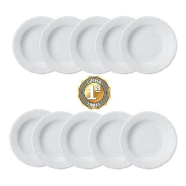 Imagem de Kit 10 Pratos Sopa Fundo Pomerode Porcelana Schmidt - Porcelanas Schmi
