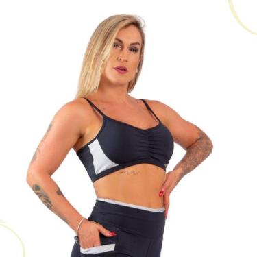 Imagem de Top Fitness Academia Feminino Alça Fina Com Bojo Removível - C&M Fitne